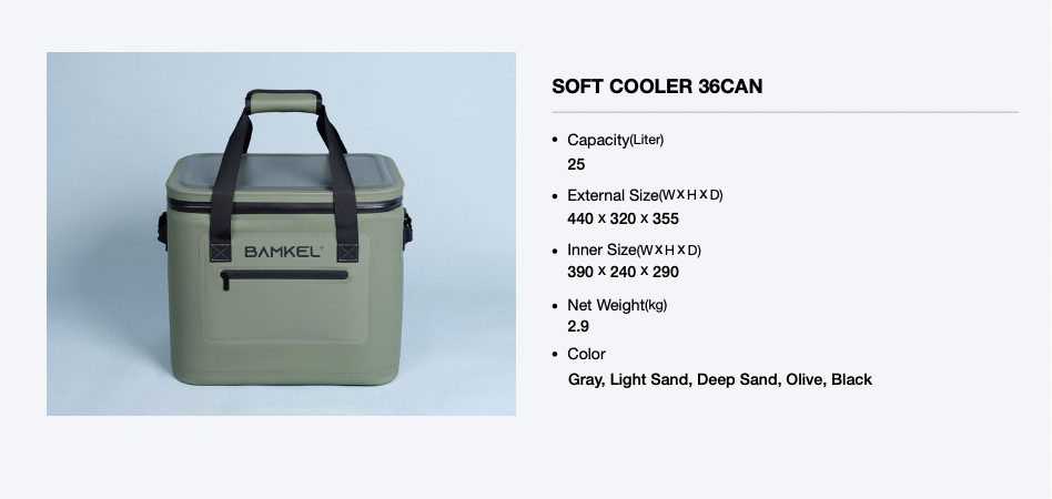  Bamkel Soft Cooler 24 Can