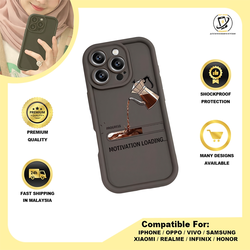 TPU DESIGN CASE PHONE FOR REALME - DESIGN COFFEE A
