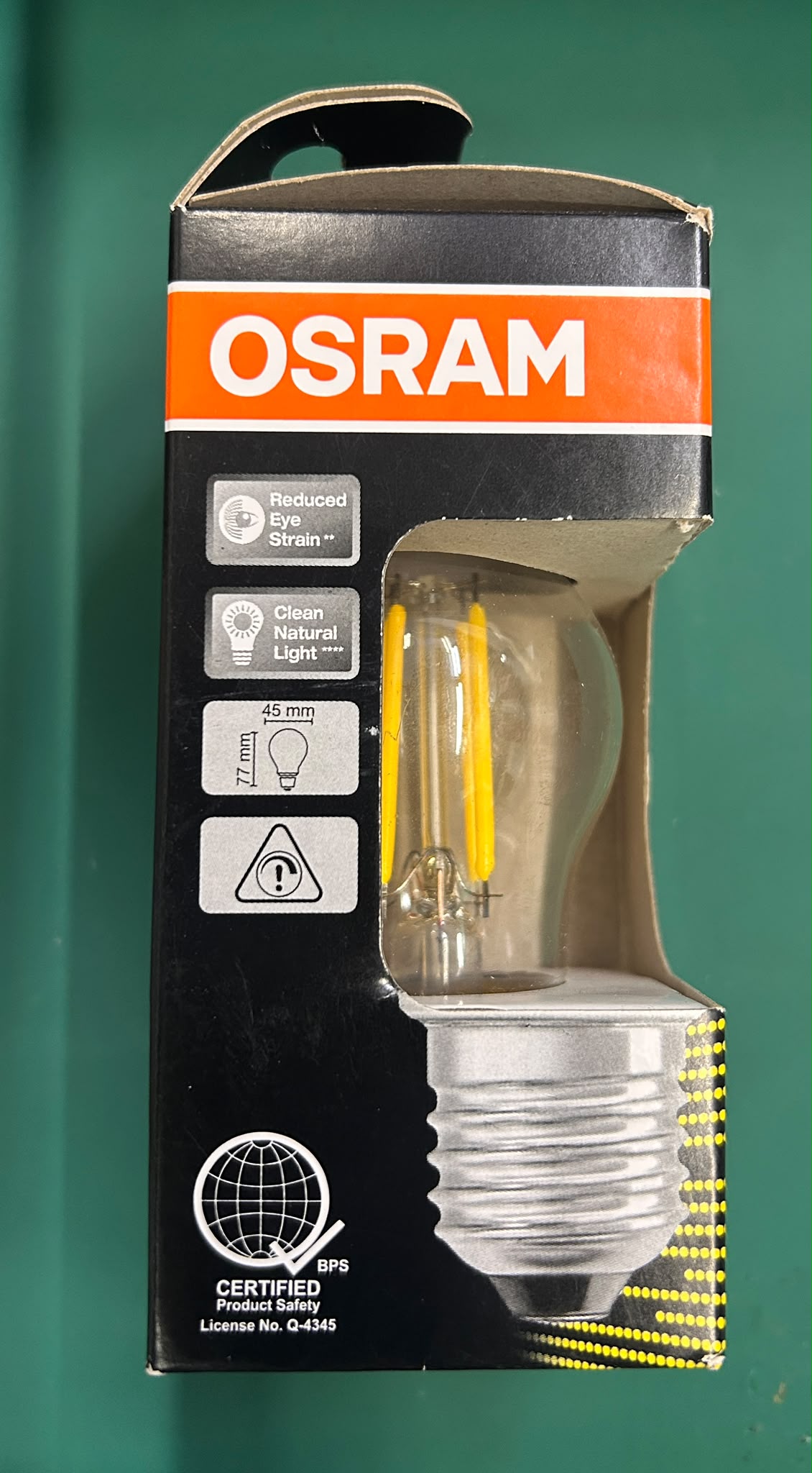 OSRAM LED BULB 3.4W Warm White 2700k E27 AC45184 DIMMABLE LED PERFROMANCE
