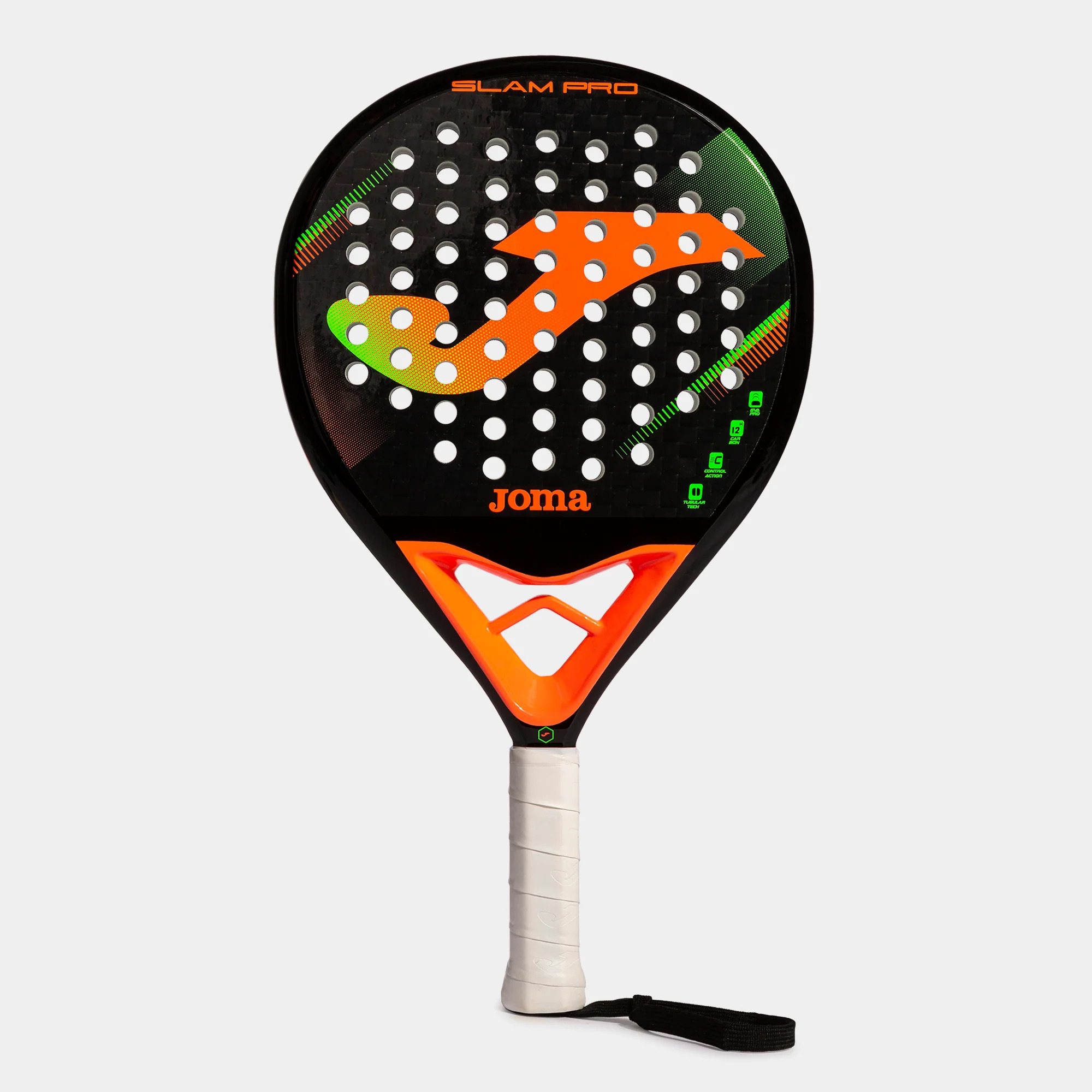 SLAM Pro Padel Racket Black/Fluor Coral