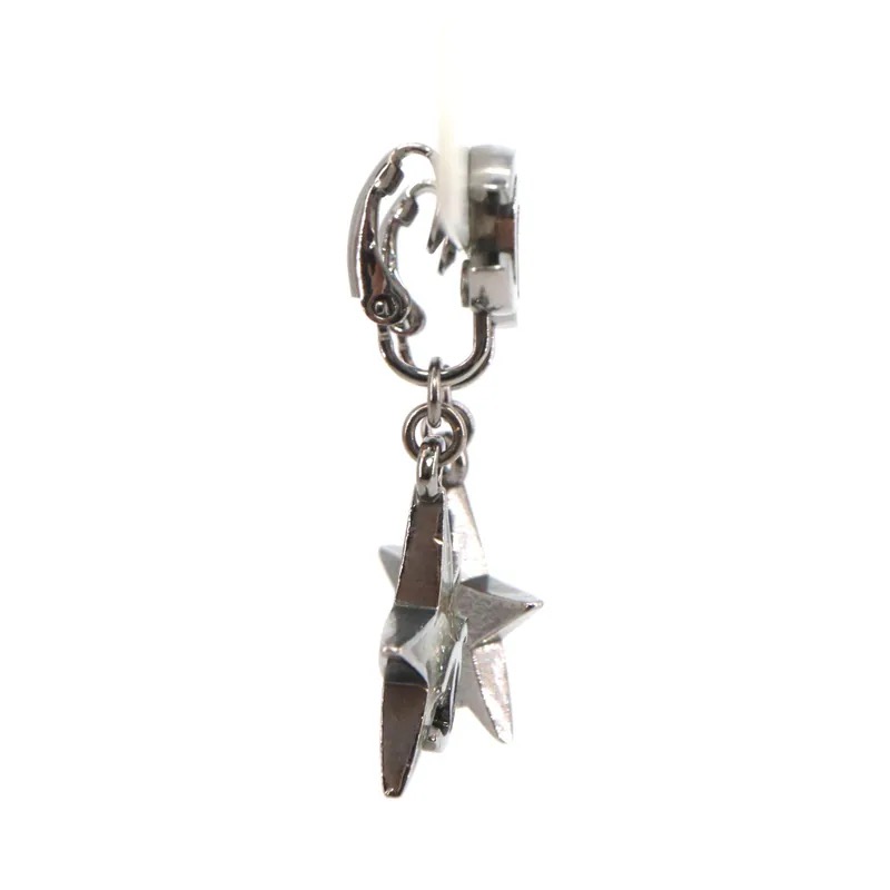 Chanel Coco Mark Star Drop Clip-on Earrings