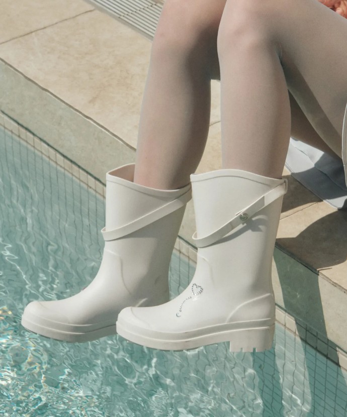 [ MONGDOL  ] Buckle Strap Rain Boots 中桶 水鞋]