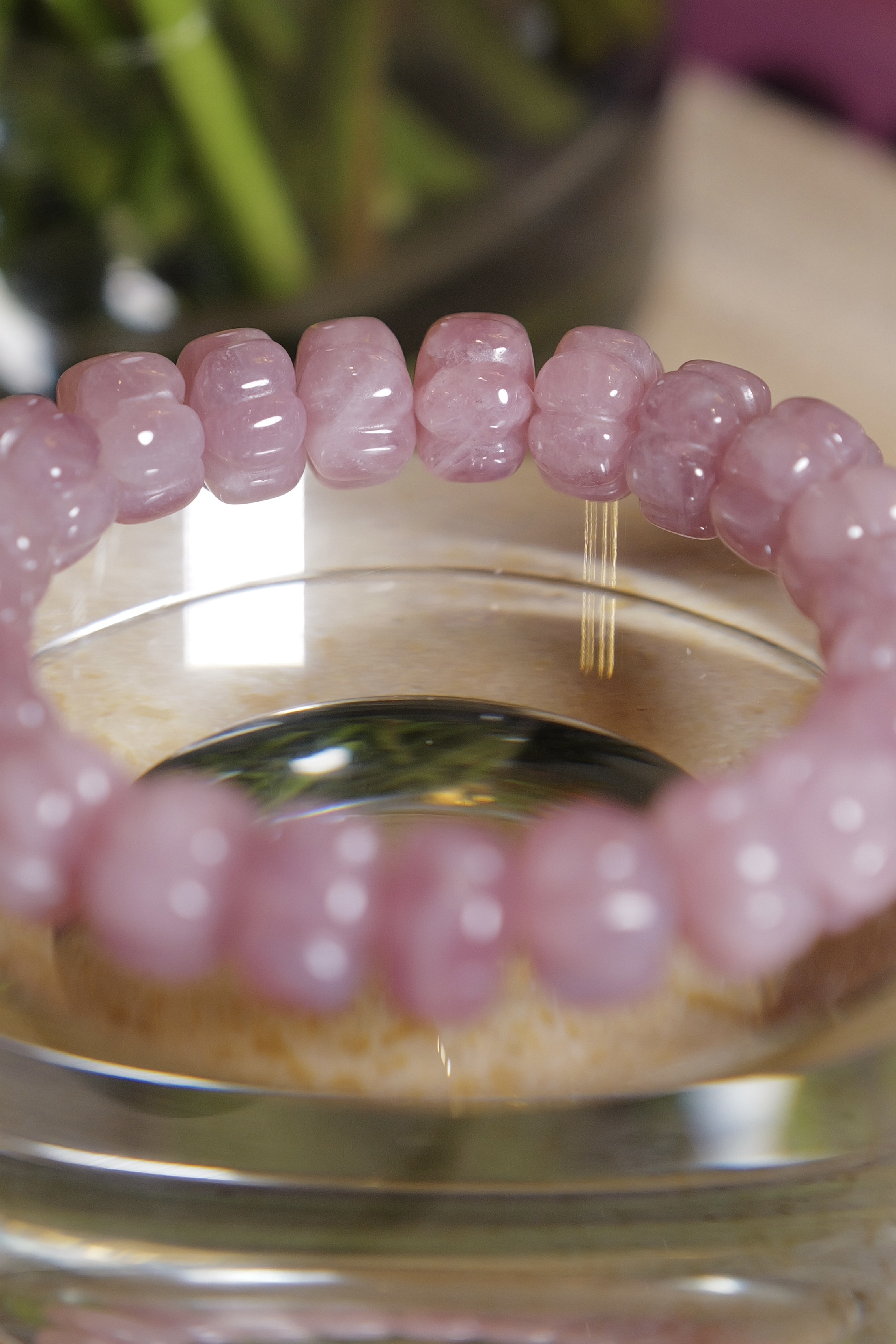 ༒ 手圍16.5cm 12mm紫馬粉粉水晶手串༒  BR.3628HA8ZAA-RB16* 2SF>