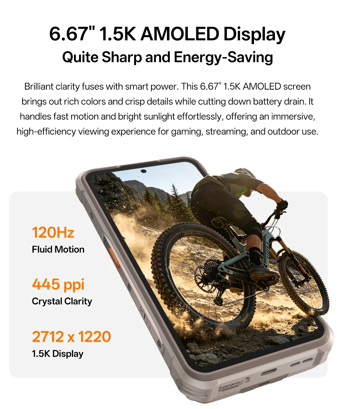 6.67 吋 1.5K AMOLED 120Hz