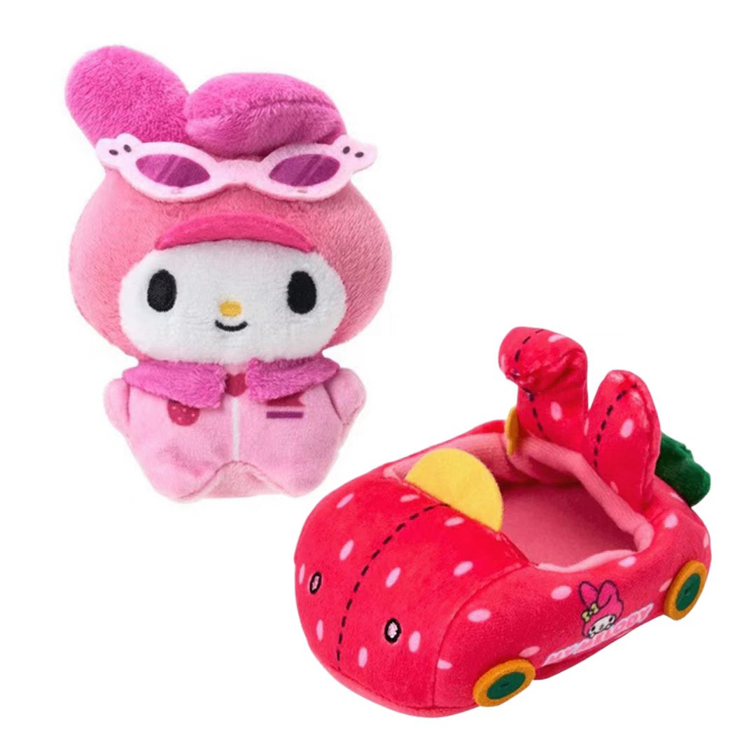 日本直送 Hello Kitty & Friends 超級可愛大冒險 公仔＋車 (1set2P)