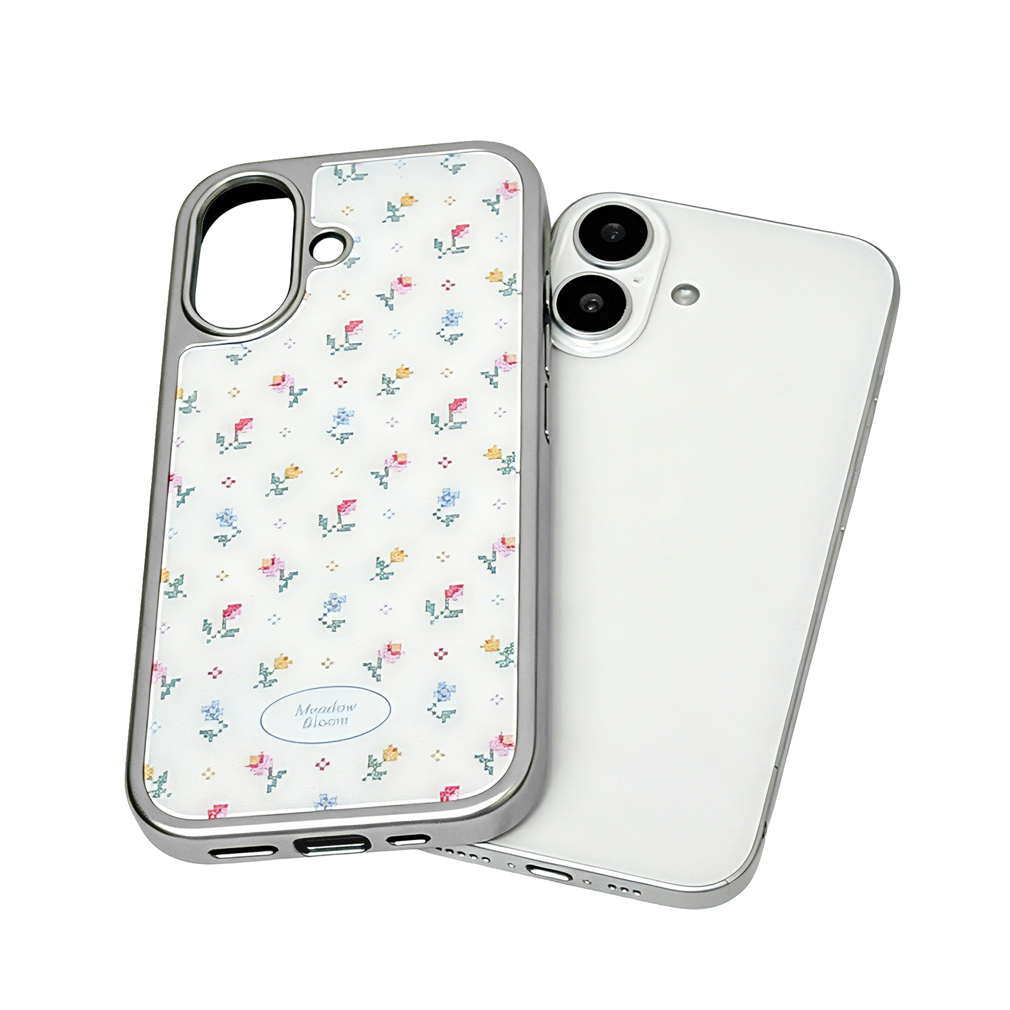 【Pixel FlowerBox VOL.48】銀框磨砂面MagSafe iPhone Case