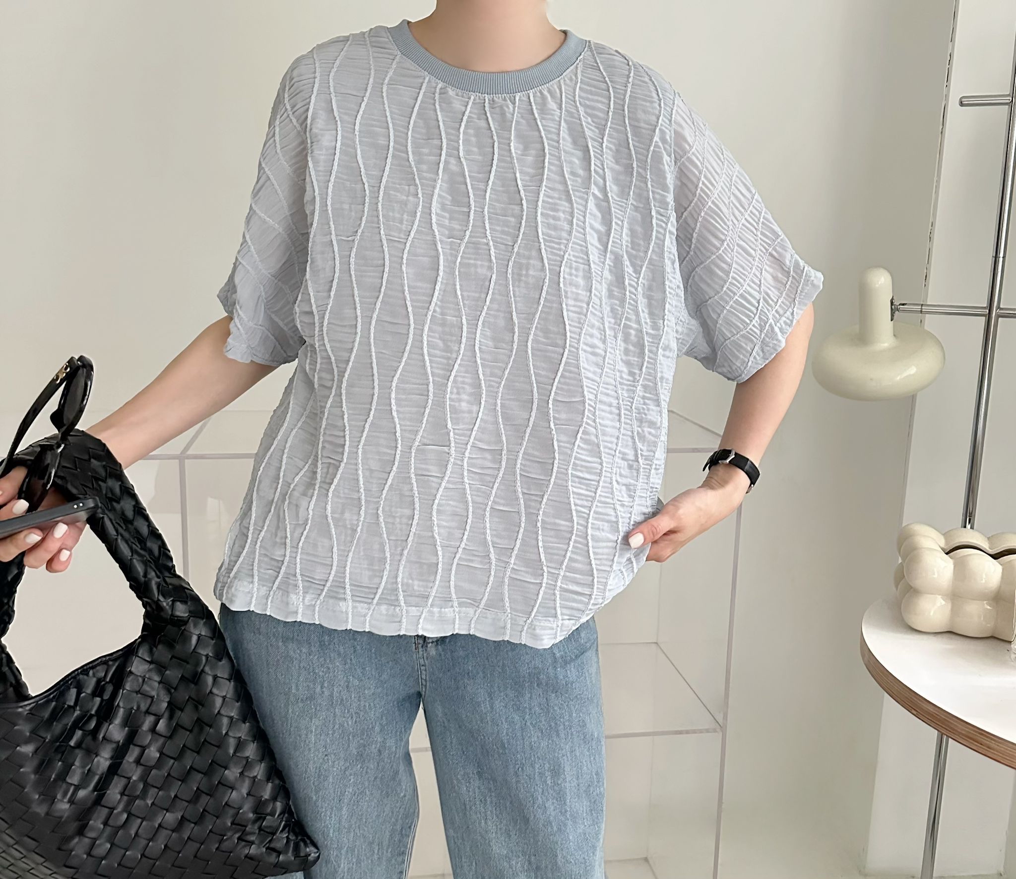 暗紋波浪top