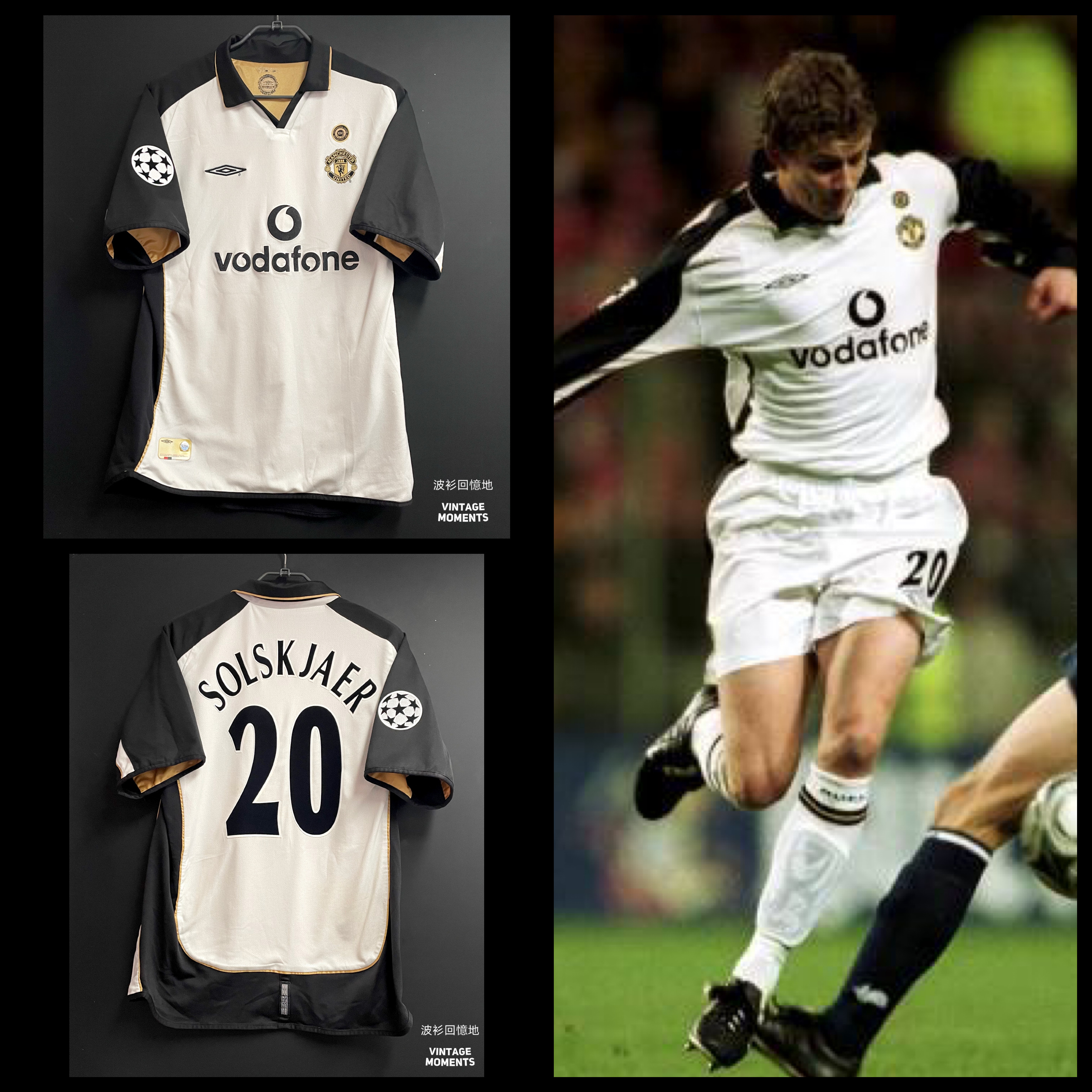 曼聯01/02百週年 蘇斯克查 MANCHESTER UNITED AWAY SOLSKJAER