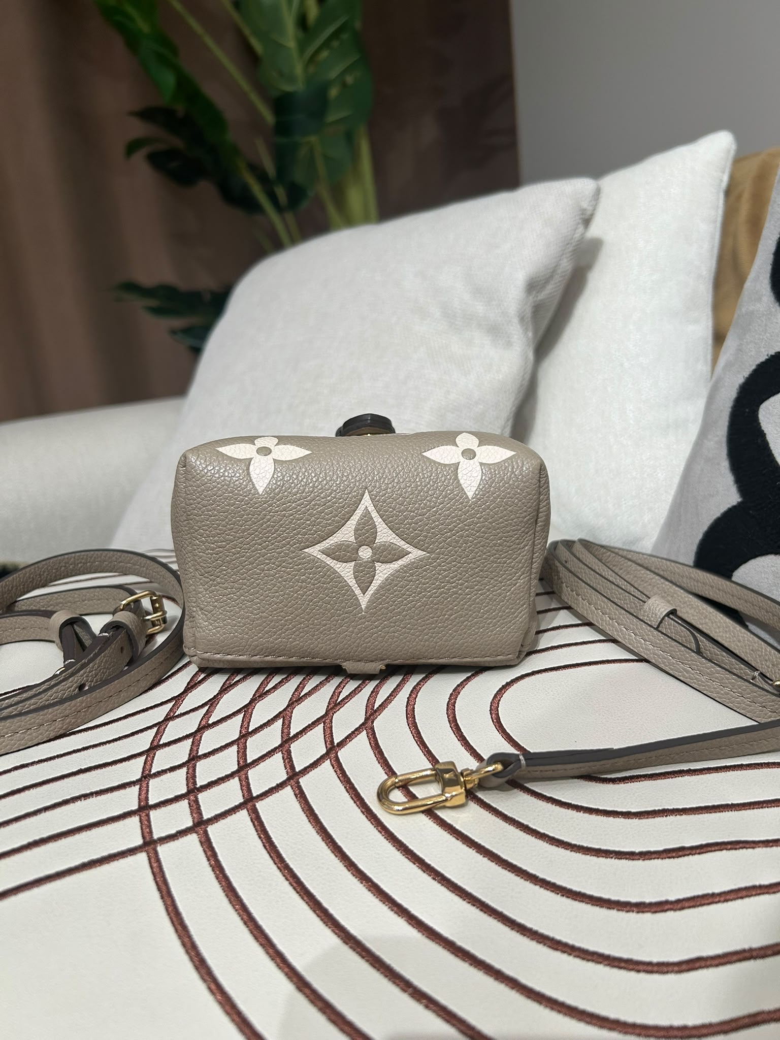 Lv tiny backpack 100%Authentic ,98%new✅dust bag ✅strap  