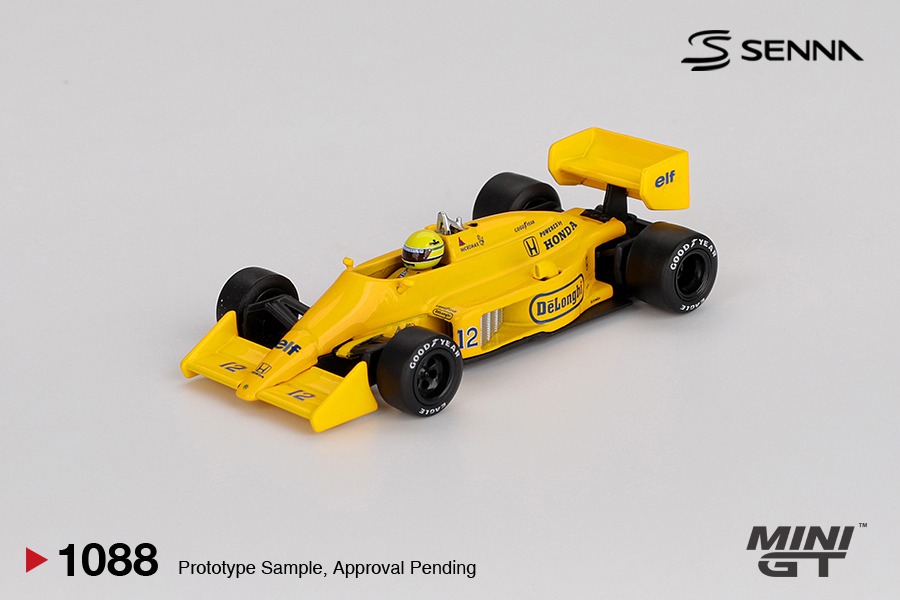 Mini GT 1/64 Lotus 99T #12 Ayrton Senna 1987 Monaco Grand Prix Winner - MGT01088-BL