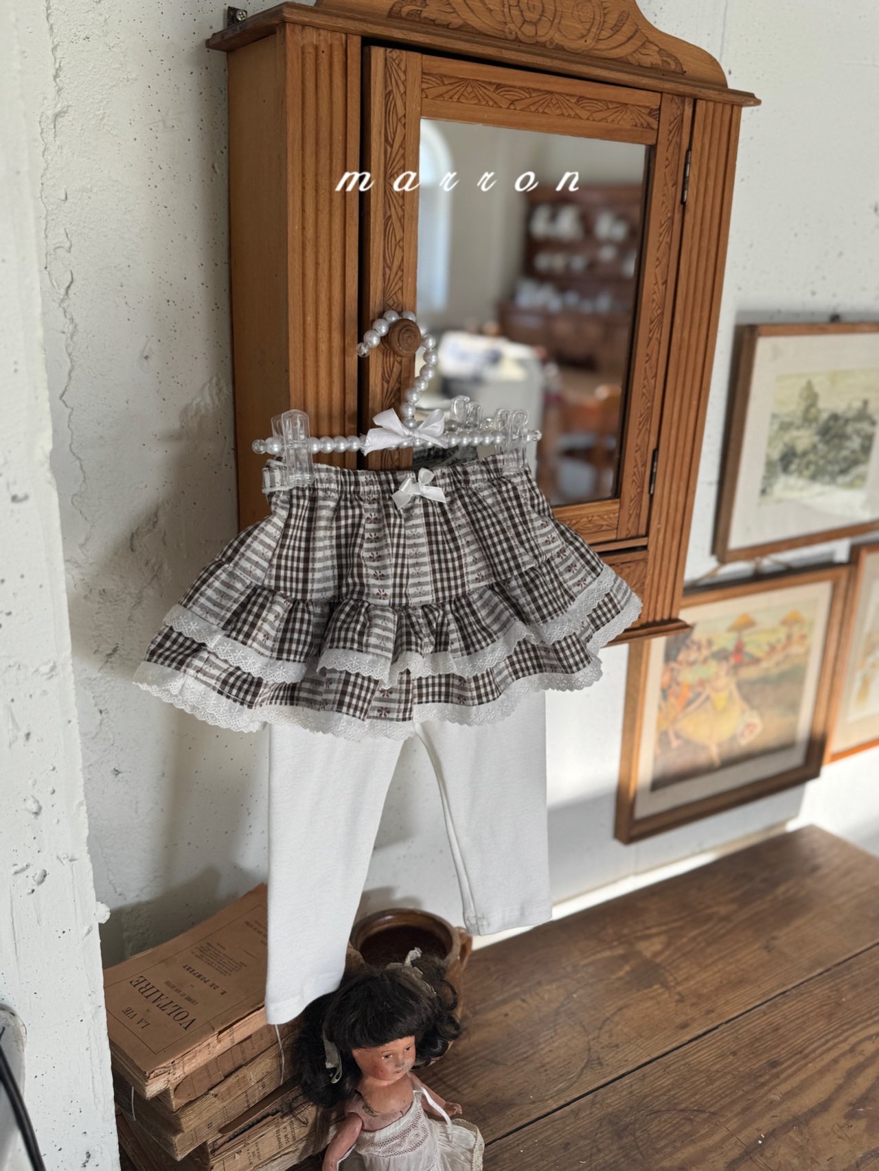 🇰🇷Marron skirt leggings