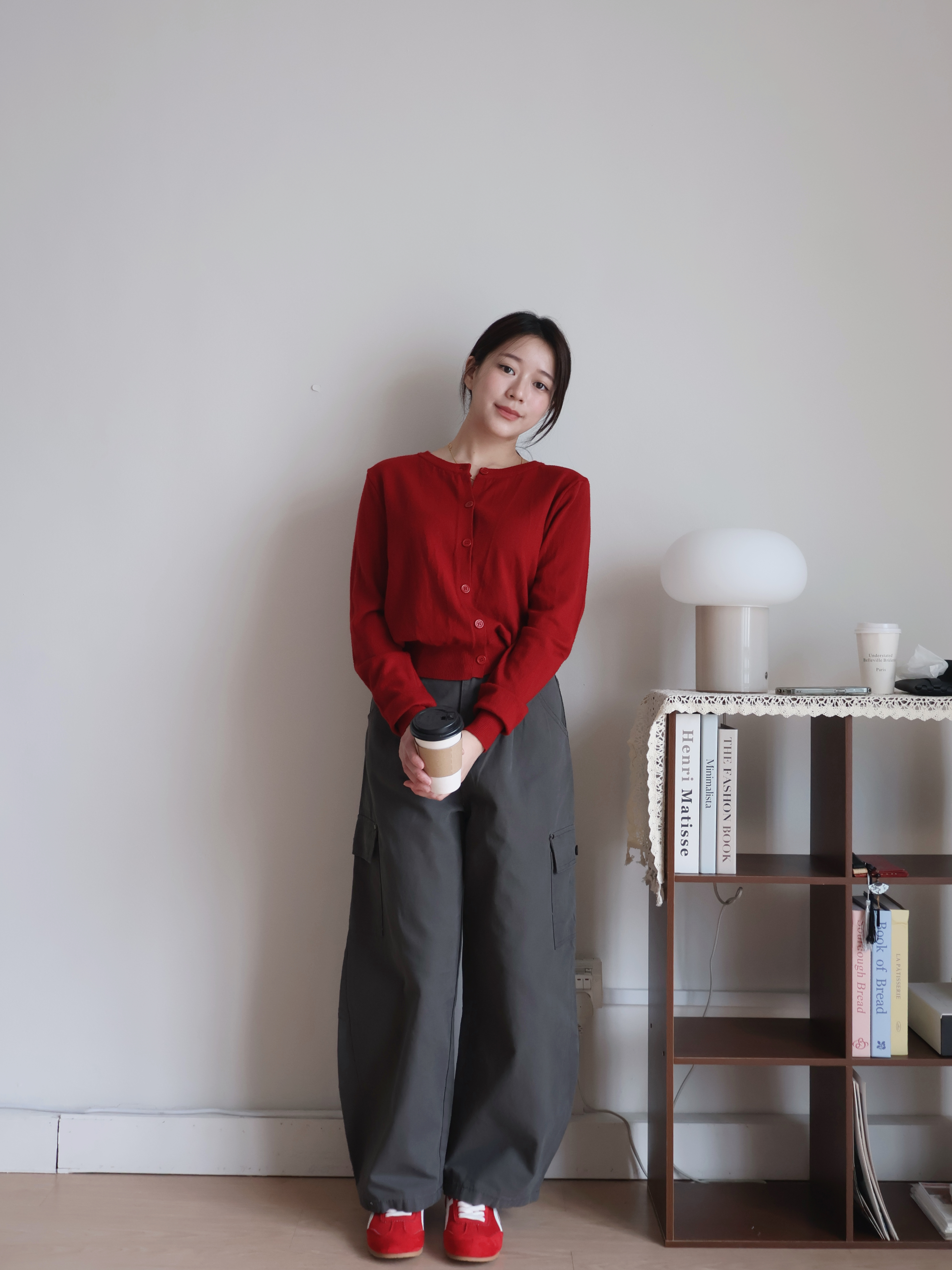 Tamie Knitted Cardigan | Red