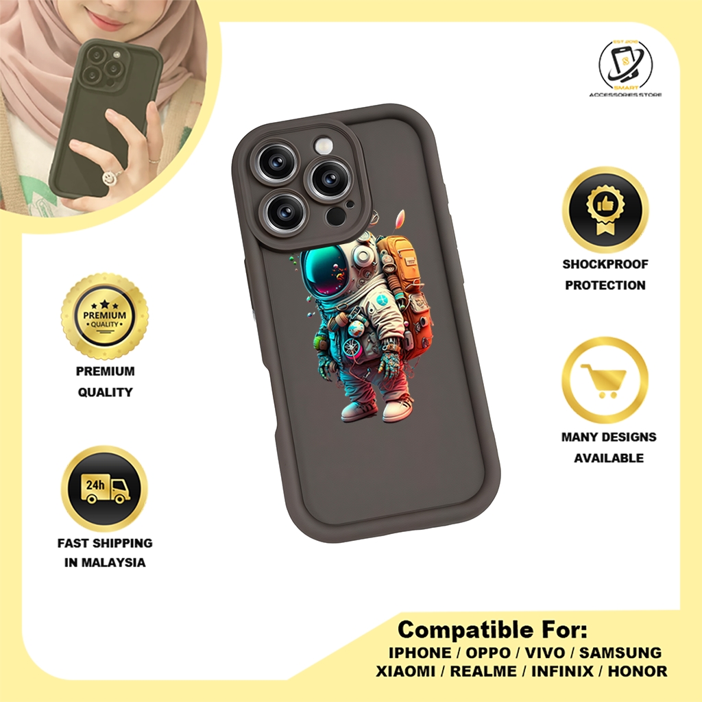 TPU DESIGN CASE PHONE FOR OPPO - DESIGN ASTRONAUT A