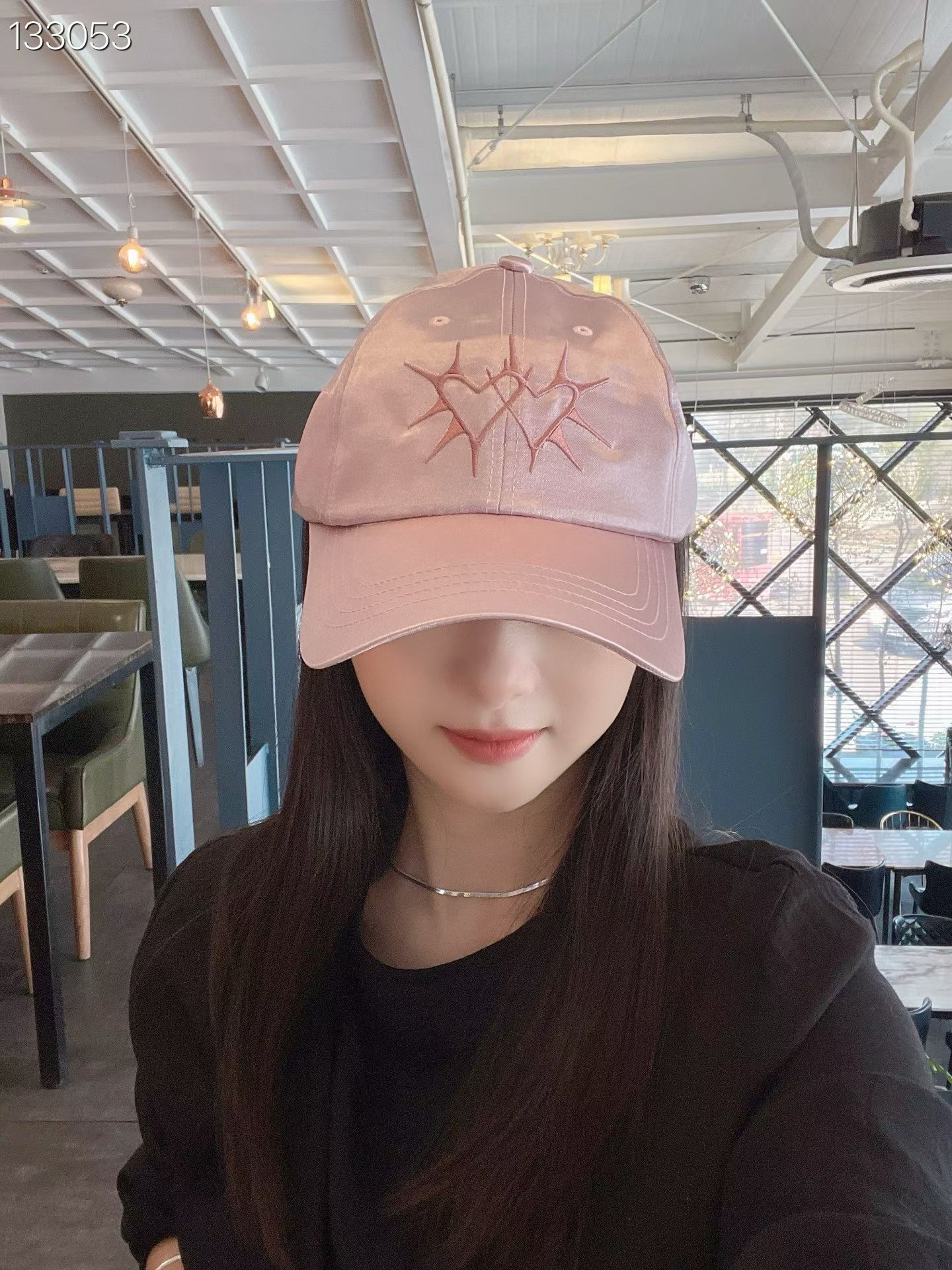 LY2 亮面愛心刺繡棒球帽 