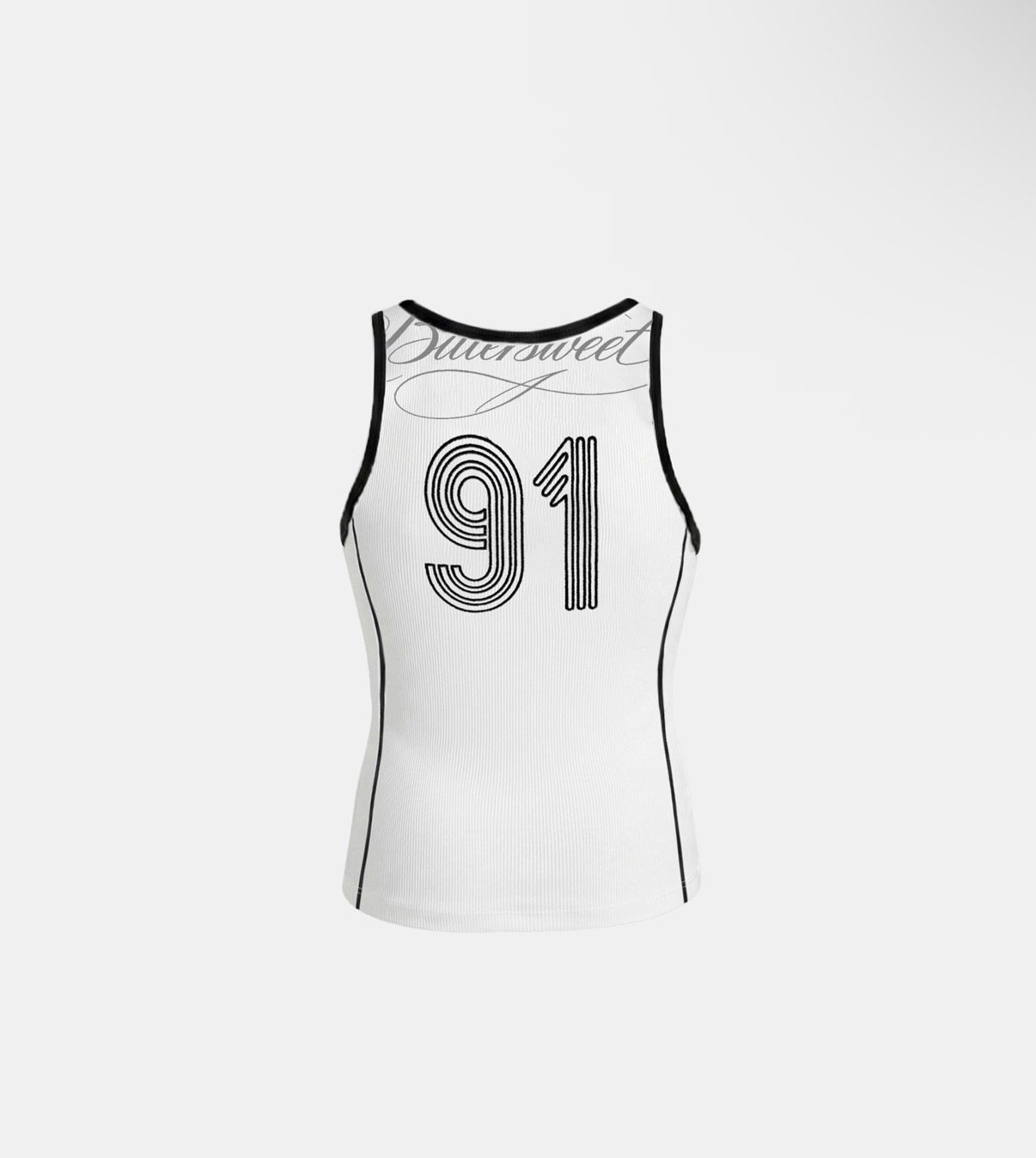 BADBLOOD新款 [w-tnk26-037] 90s Vintage Club Jersey Tank - White