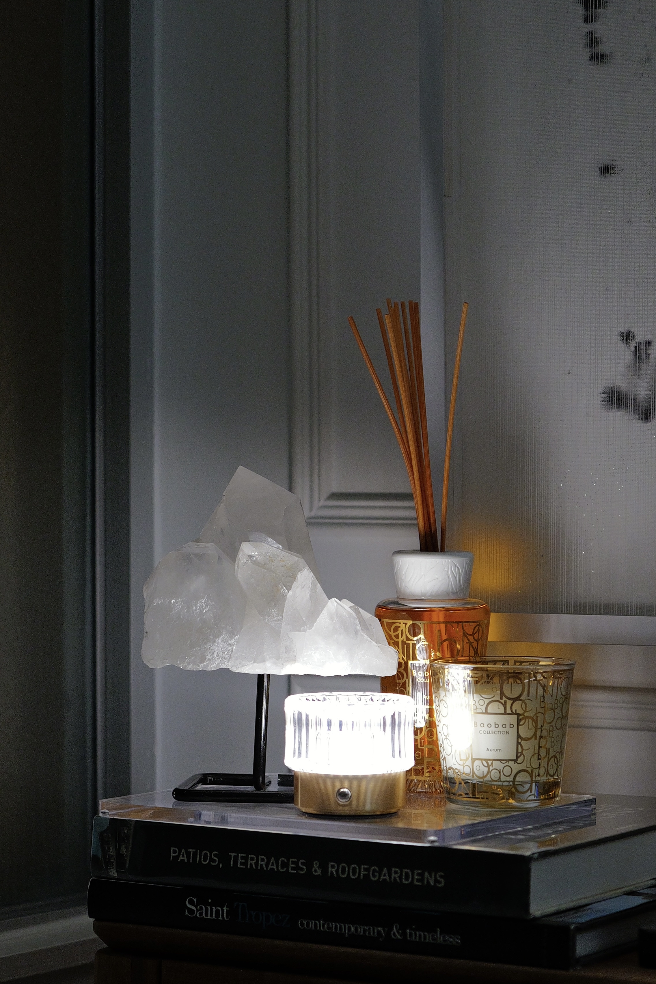 ꧁12.8cm 2.1kg白水晶簇連托架擺件꧂CL.707AC7FG2JT5-RB19*16FF