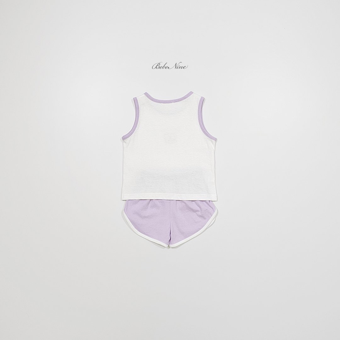 ☀️預訂 韓國直送☀️🇰🇷Bebenine兩色脆餅印花背心運動套裝