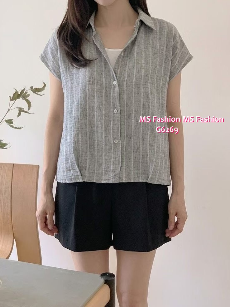 G6268 韓國🇰🇷假兩件條子top