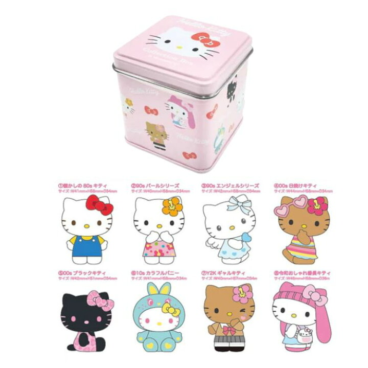 日本Hello Kitty不同造型立體擺設盲盒連糖果（隨機抽出
