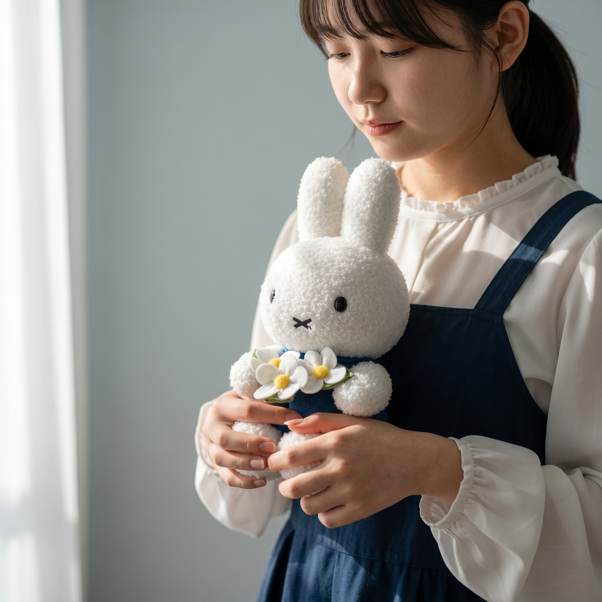 Miffy - 公仔 (藍色裙子捧花款)
