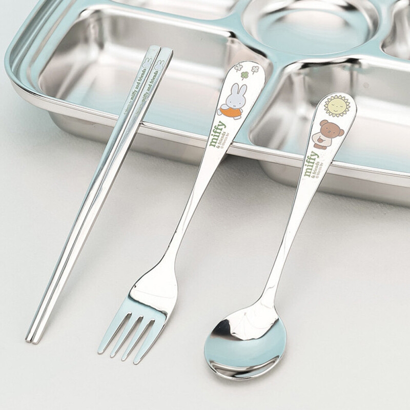 預購 miffy 不銹鋼 筷子餐具套裝