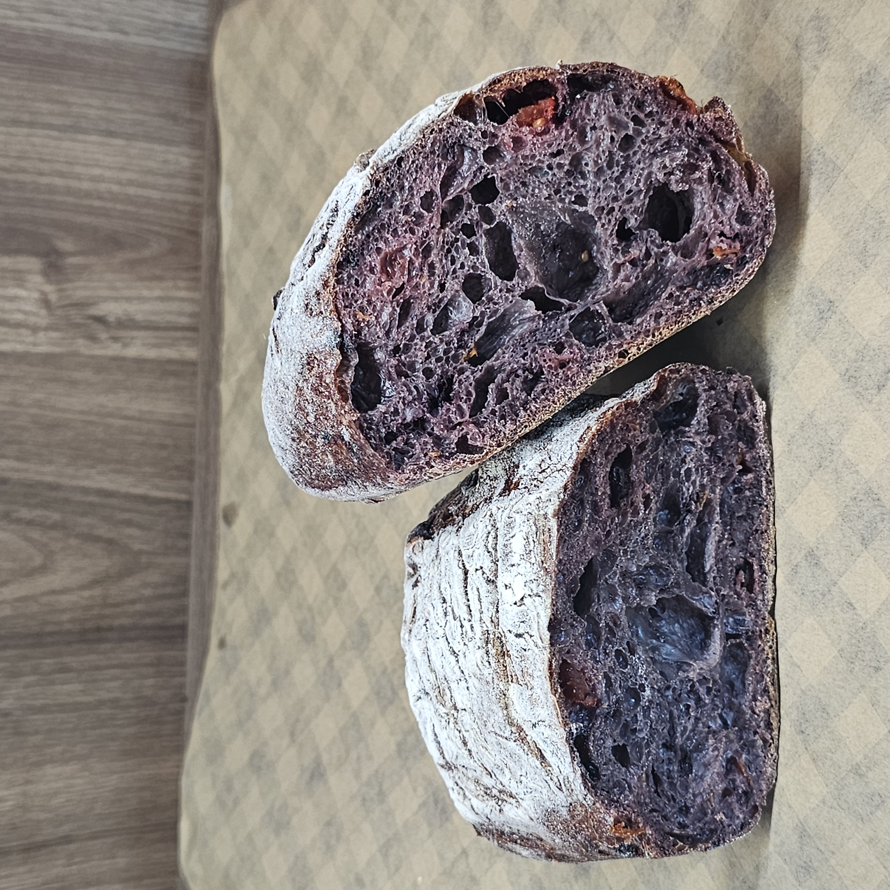 阿嫲｜花青素CIABATTA｜無糖無蛋奶 高抗氧化歐式麵包