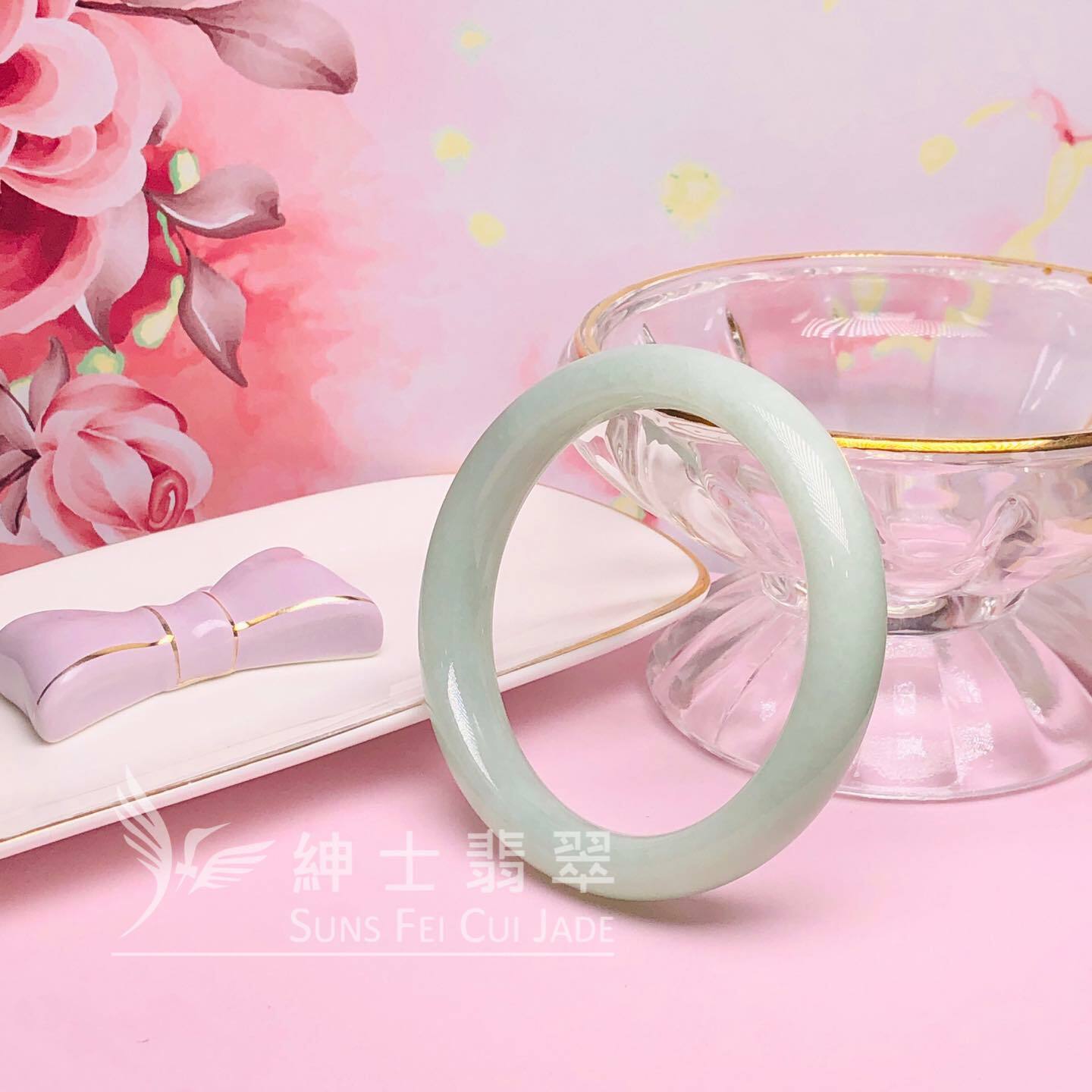 攞三橋晴水色福鐲55.6mm