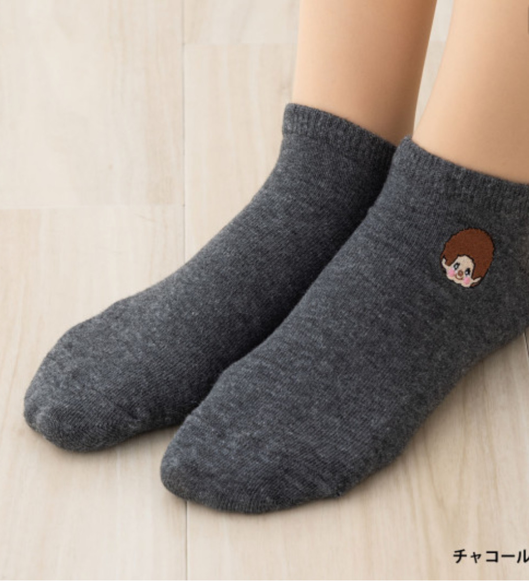 Monchhichi 系列襪灰色23-25cm