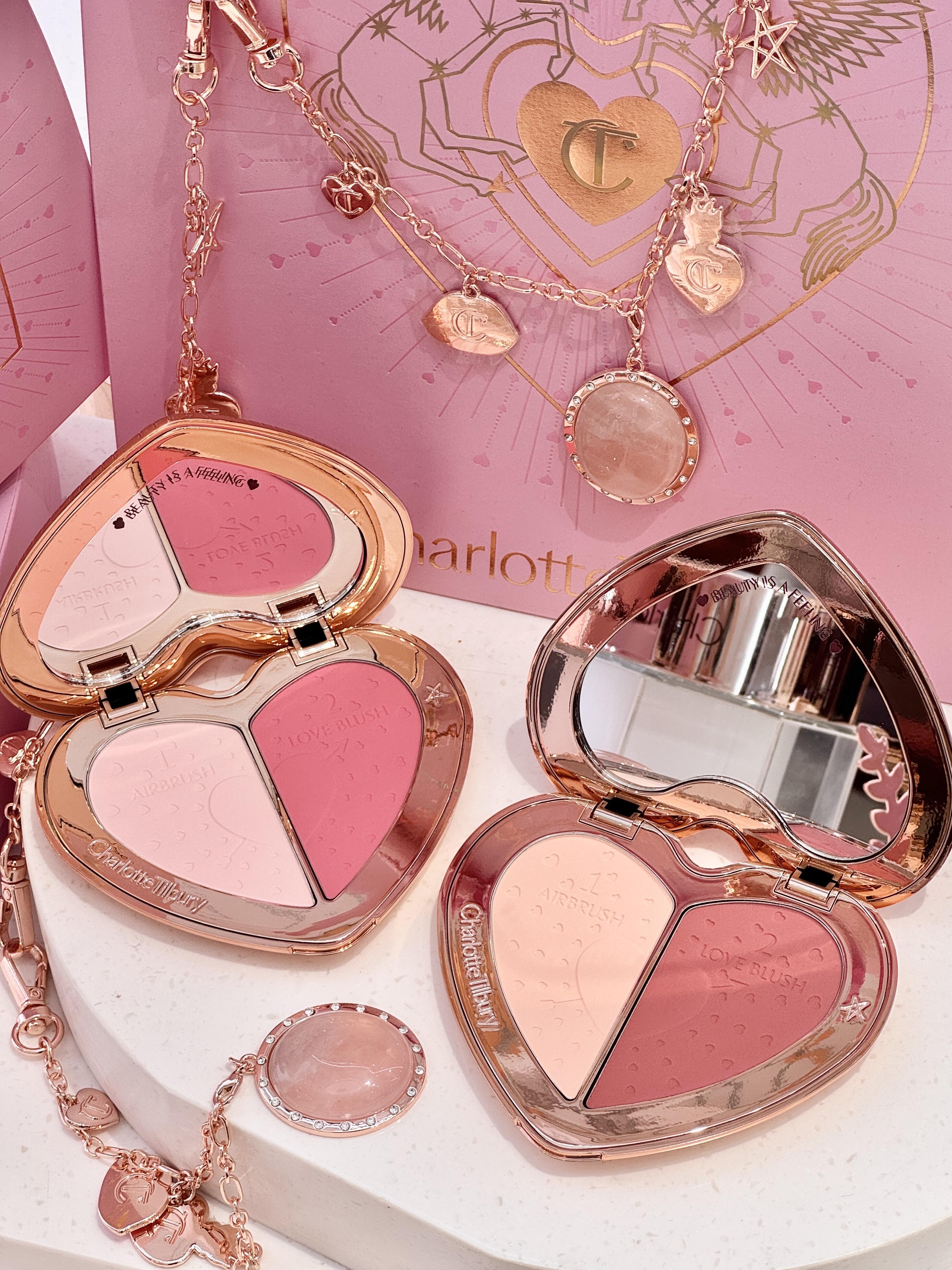 現貨❗️💗絕版限量回歸！Charlotte Tilbury CT 愛心雙色胭脂 腮紅💗PILLOW TALK BEAUTY SOULMATES FACE PALETTE
