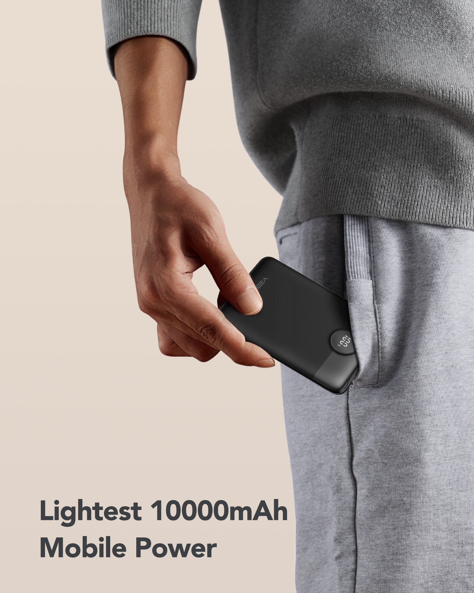 VEGER POWER C11 10000mAh 自帶PD充電線 可攜式移動電源 powerbank < Lightning + Type C >