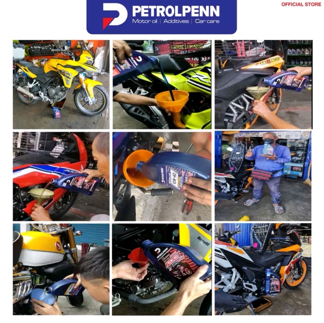 Petolpenn Touring RS150 4T 10W-40 / 10W-30 / 15W-50 Fully Synthetic Double Ester 1.2L Motorcycle Engine Oil Recommended by HONDA