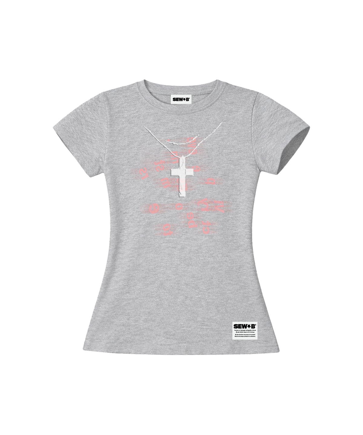 🇰🇷訂購｜SEW-B 26SS｜necksss semi-cropped short-sleeve tee 2色 