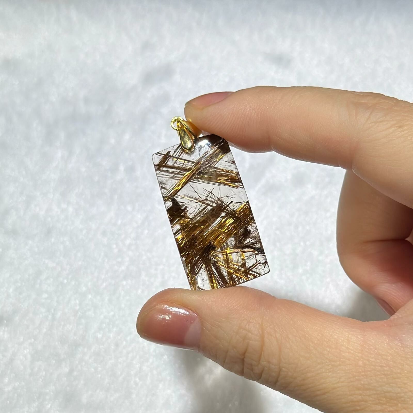 銅鈦晶吊飾 (#01)