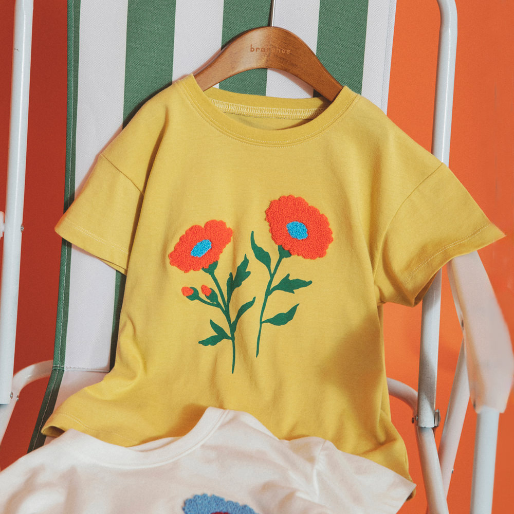 🆕【⭐訂購⭐】 🇯🇵 日本直送🌀花卉 Sagara 刺繡 短袖Tee［3款選］🌀 [ELEA-0180][260619]