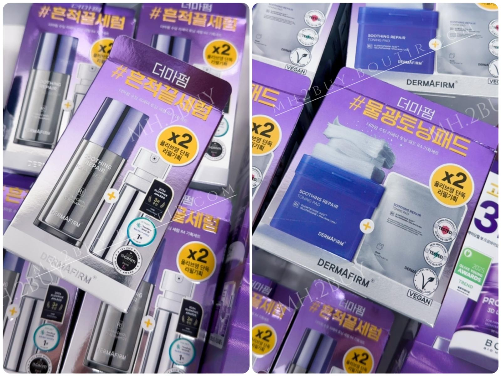 DERMAFIRM Soothing Repair Toning Pad R4 70P Set (+Refill 70P) R4 穀胱甘肽超彈爽膚棉 