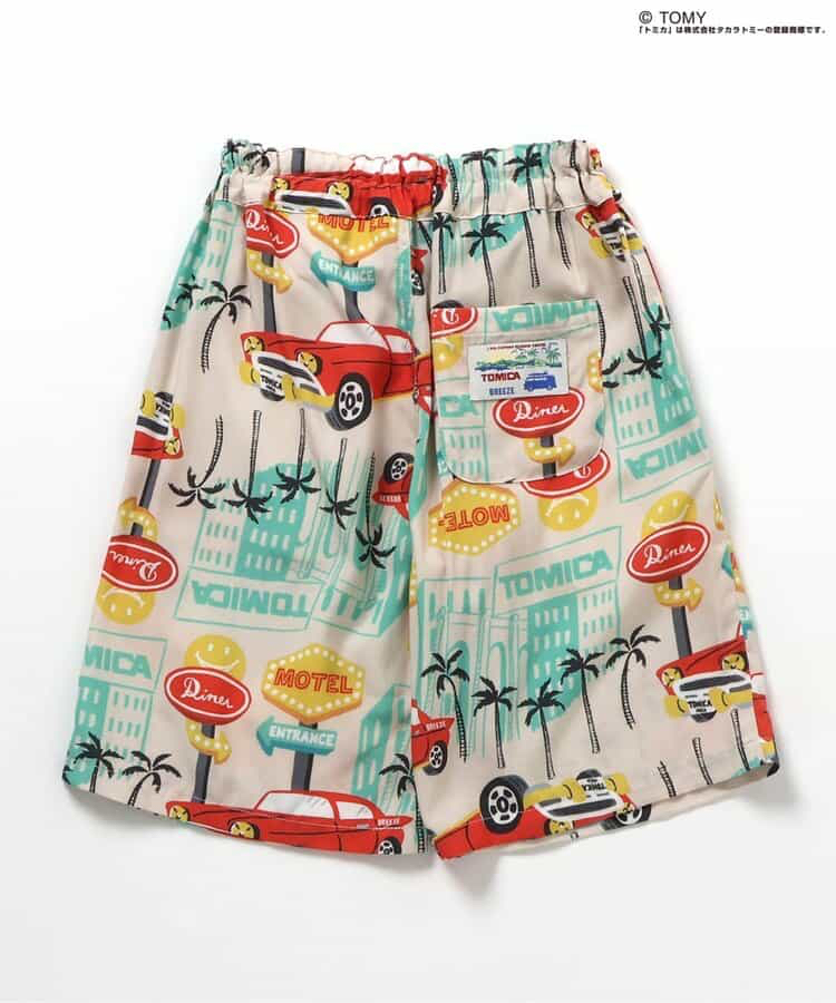 🇯🇵預訂 日本直送🇯🇵Breeze x Tomica系列兩色椰樹車車滿印夏威夷風七分褲