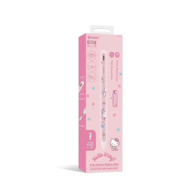 XPower x Sanrio Hello Kitty ST6磁吸主動式觸控筆 (Apple iPad專用)st6-hk1