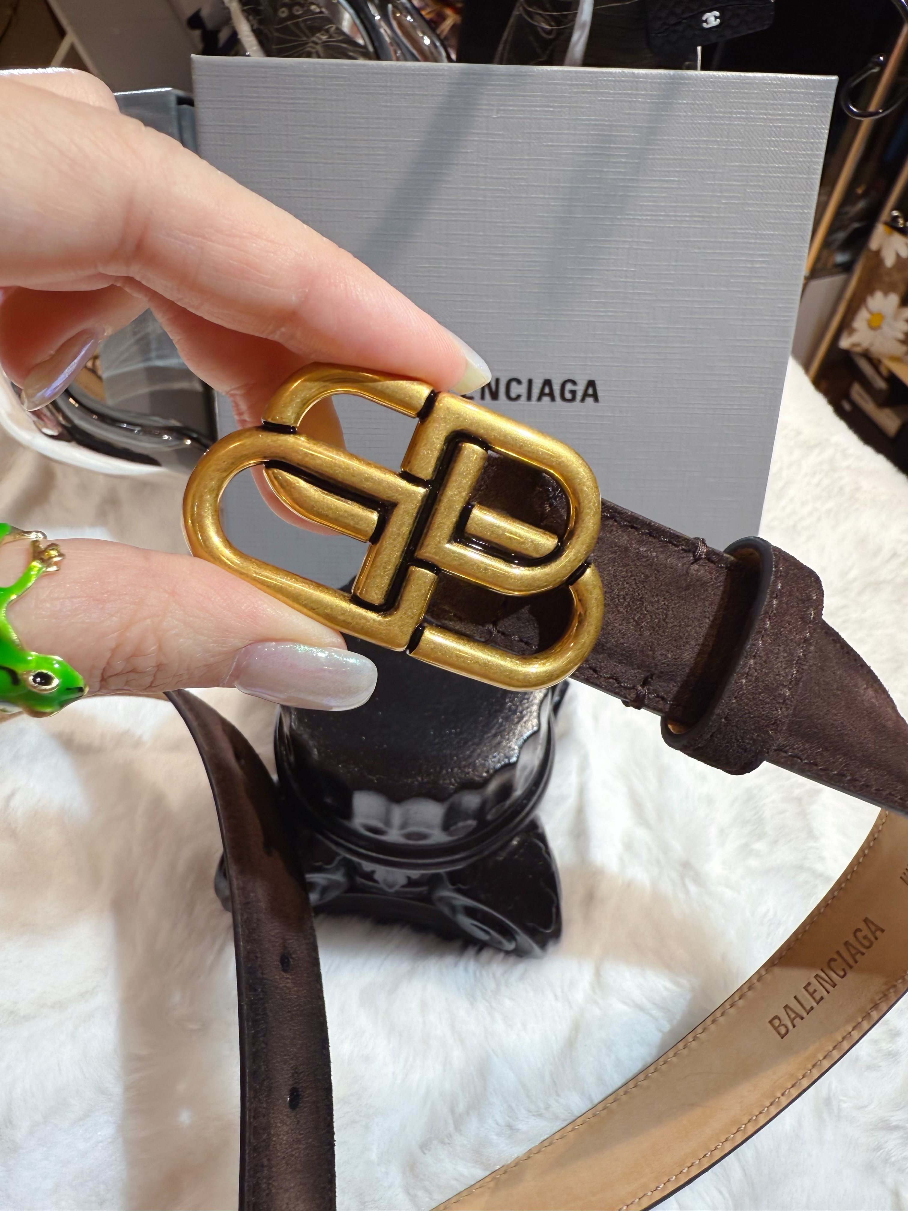 Balenciaga belt 80/brown