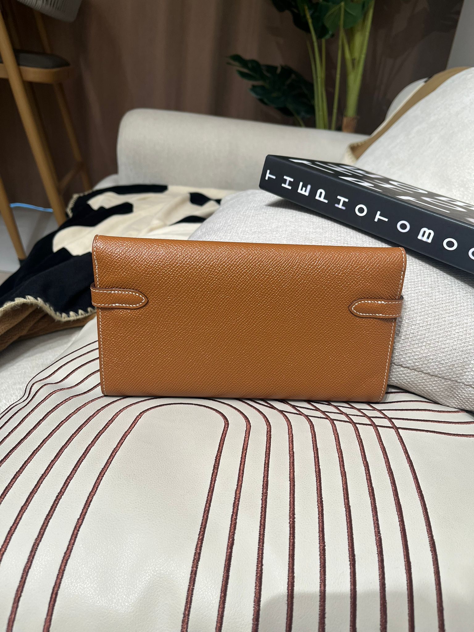 Hermes Kelly Wallet Stamp C 金棕色銀扣 100%Authentic, 99%new ✅box