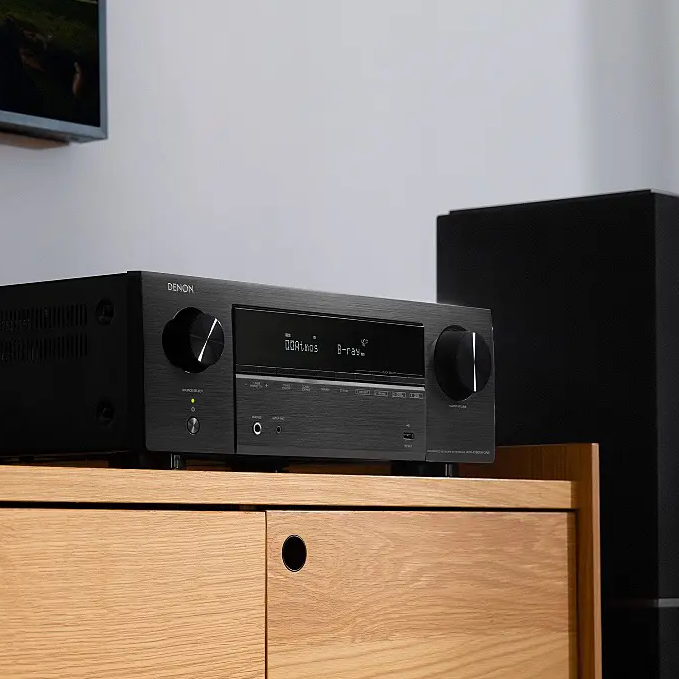 Denon AVR-X1800H 7.2 Ch. 80W 8K Dolby Atmos AV Receiver Powered by HEOS™