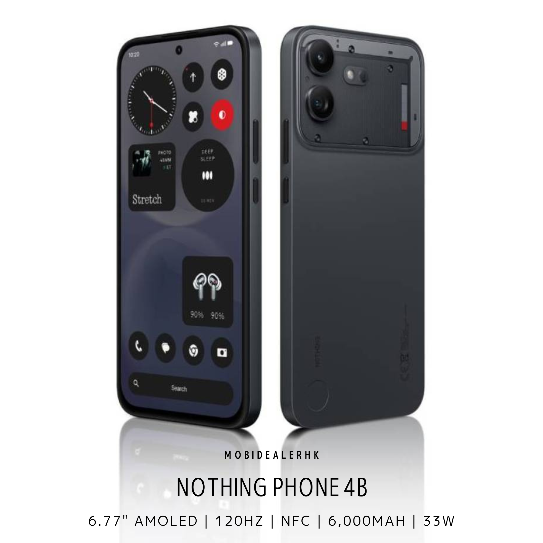 Nothing 4B | 5G | 智能手機 | 8+128Gb | 6.77" AMOLED | NFC