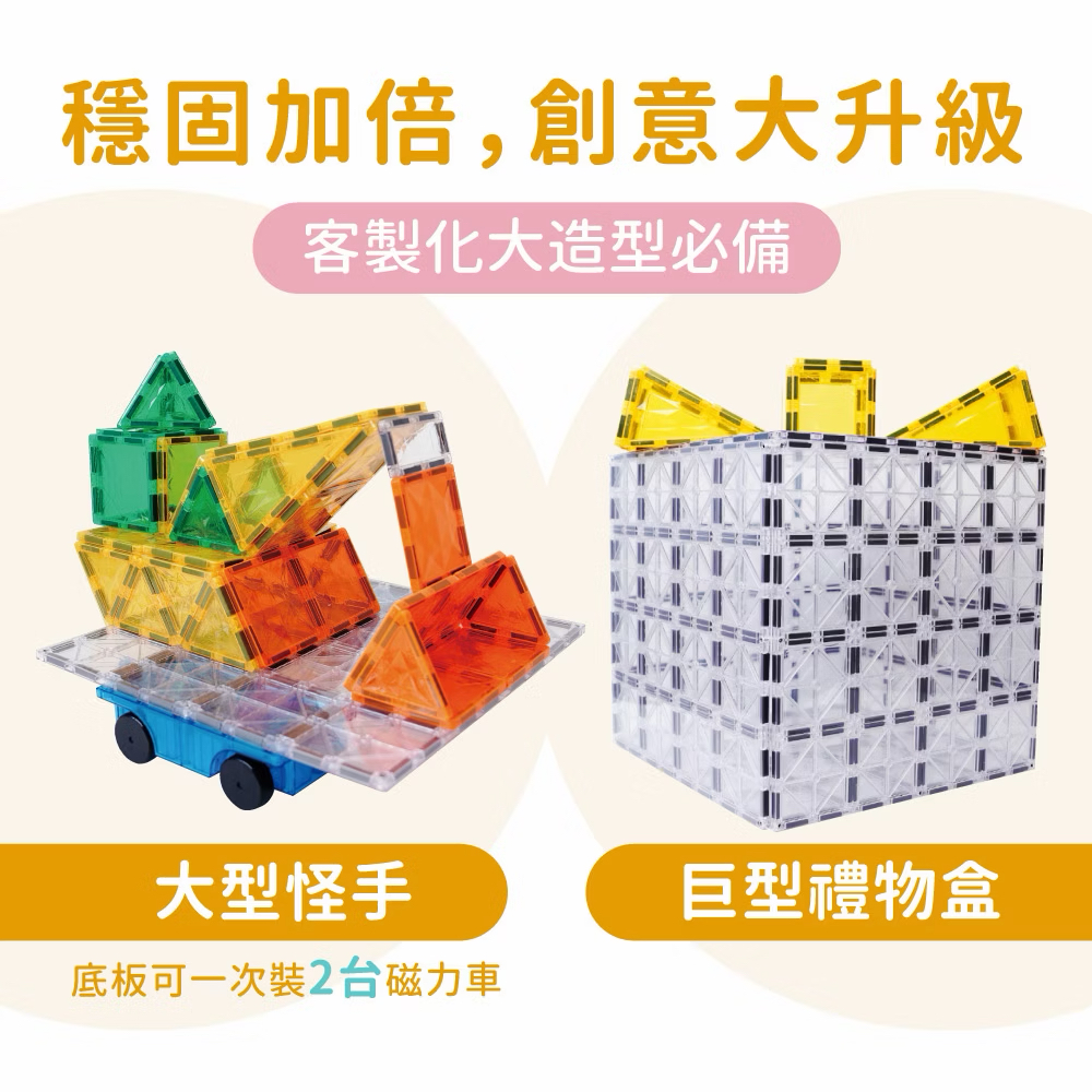 Mamayo磁力片-大底板好朋友(2pcs) Jumbo Base Plate Set