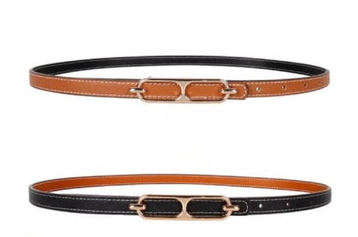 Double sided Slim line Belt with Buckle