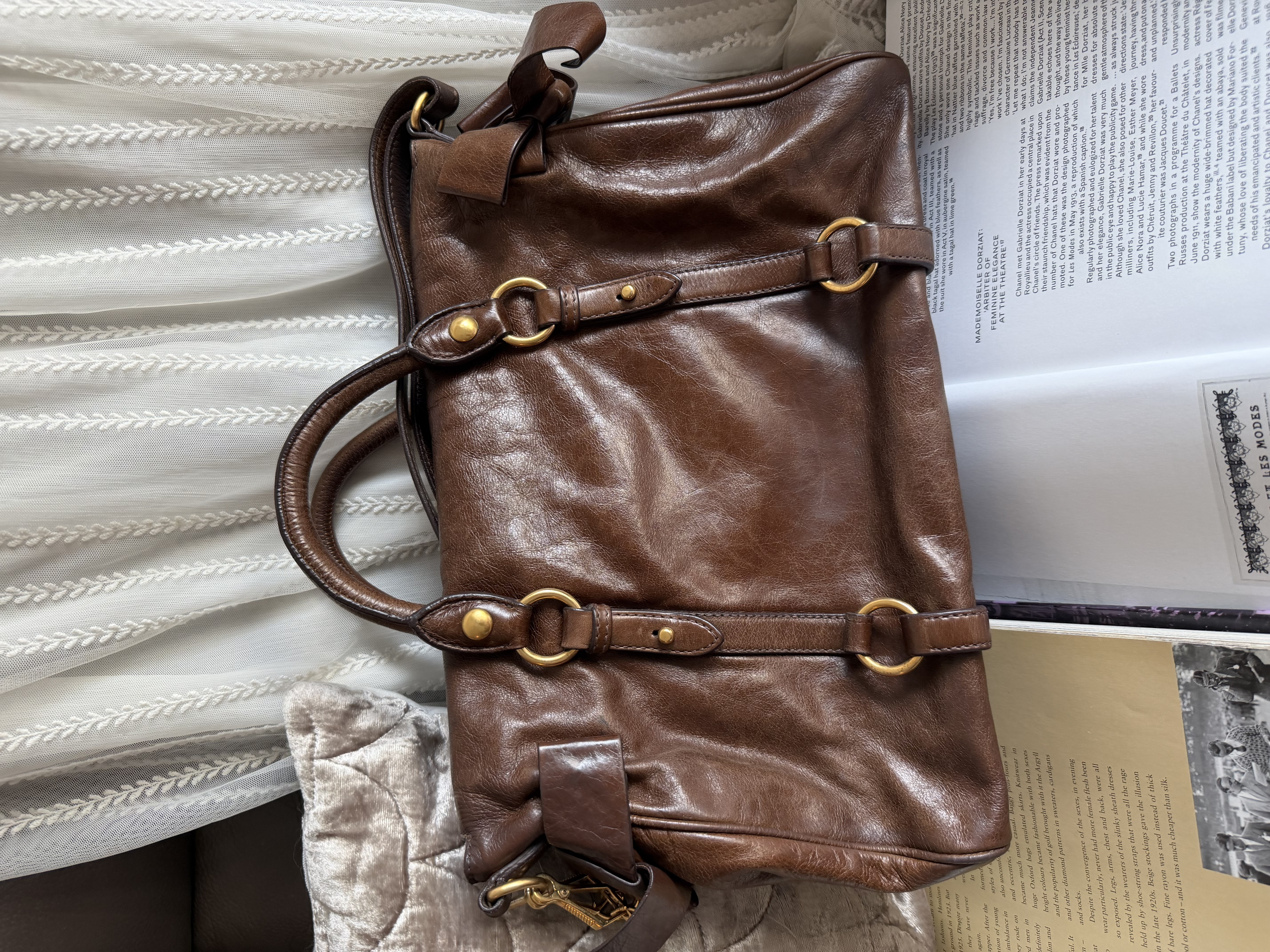Miu miu vitello bag brown 