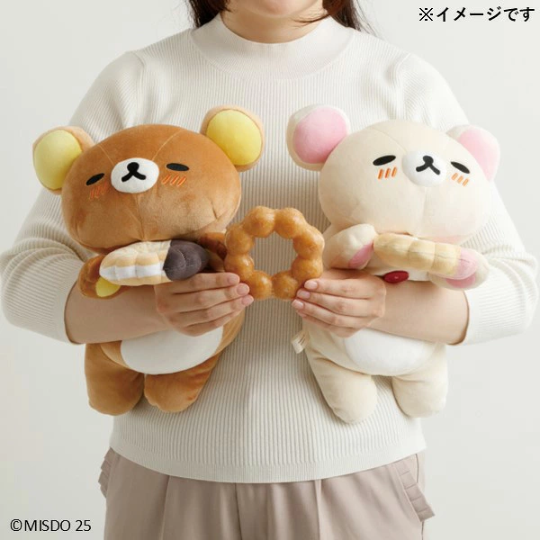 RK 鬆弛熊  x MISTER DONUTx趴趴公仔 白熊