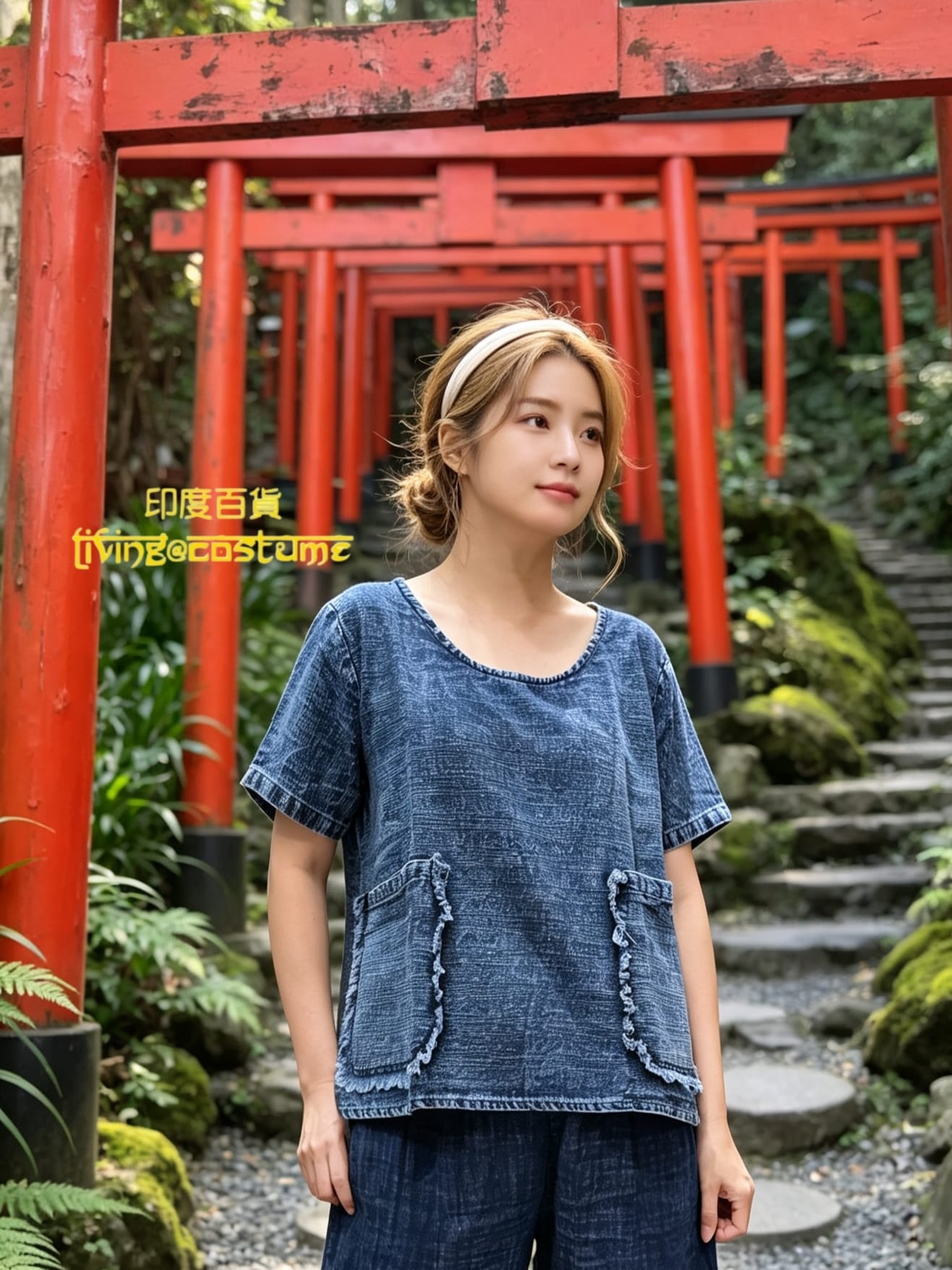 泰國純棉牛仔布上衣