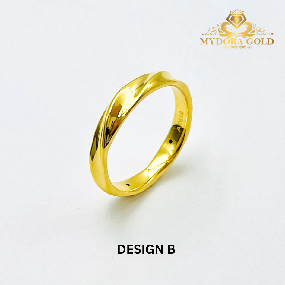 MYDORA Cincin Belah Rotan Twisted (5G) l EMAS 916/22K