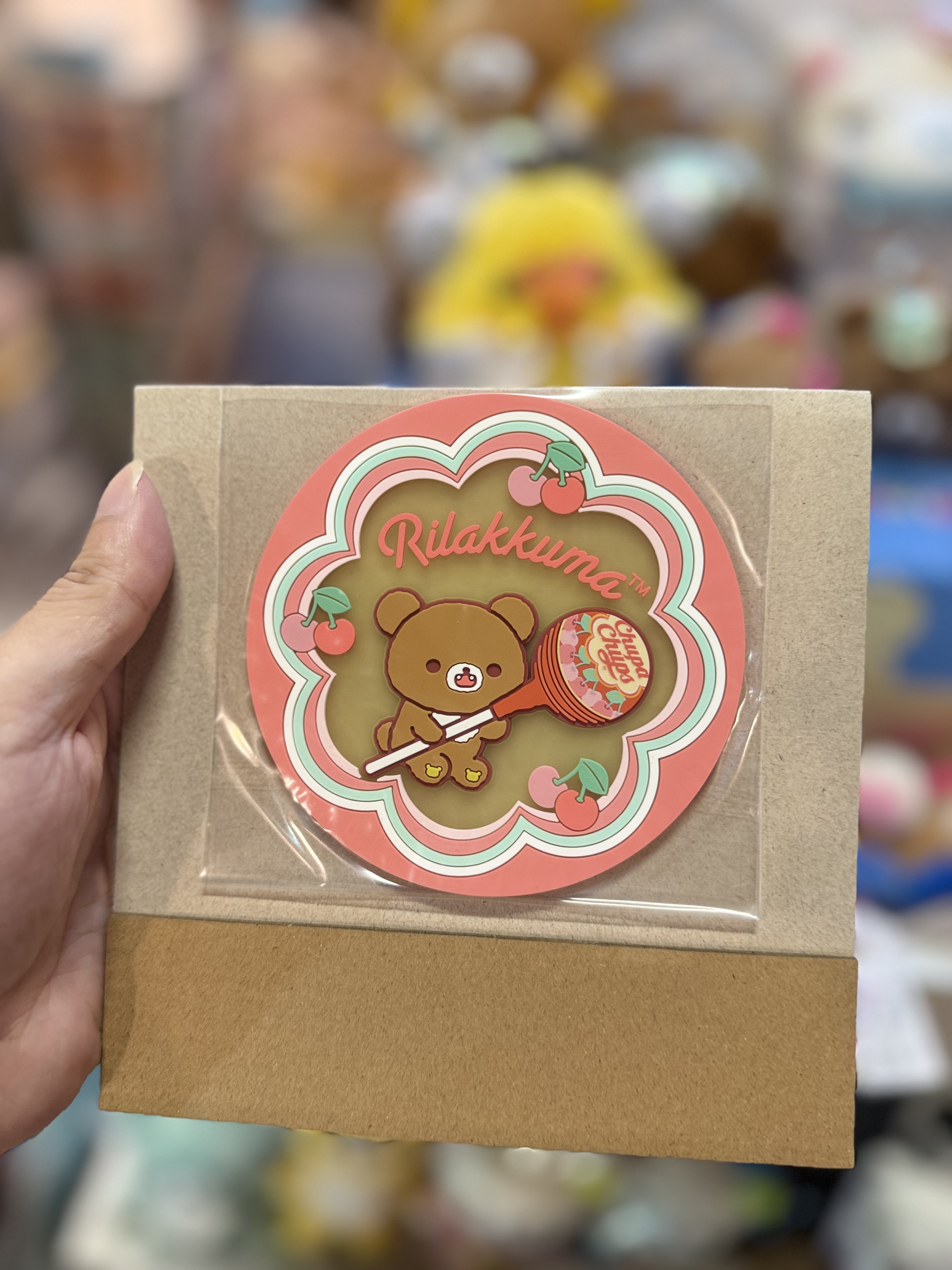 《現貨》全新日本扭蛋rilakkuma珍寶珠系列膠質杯墊