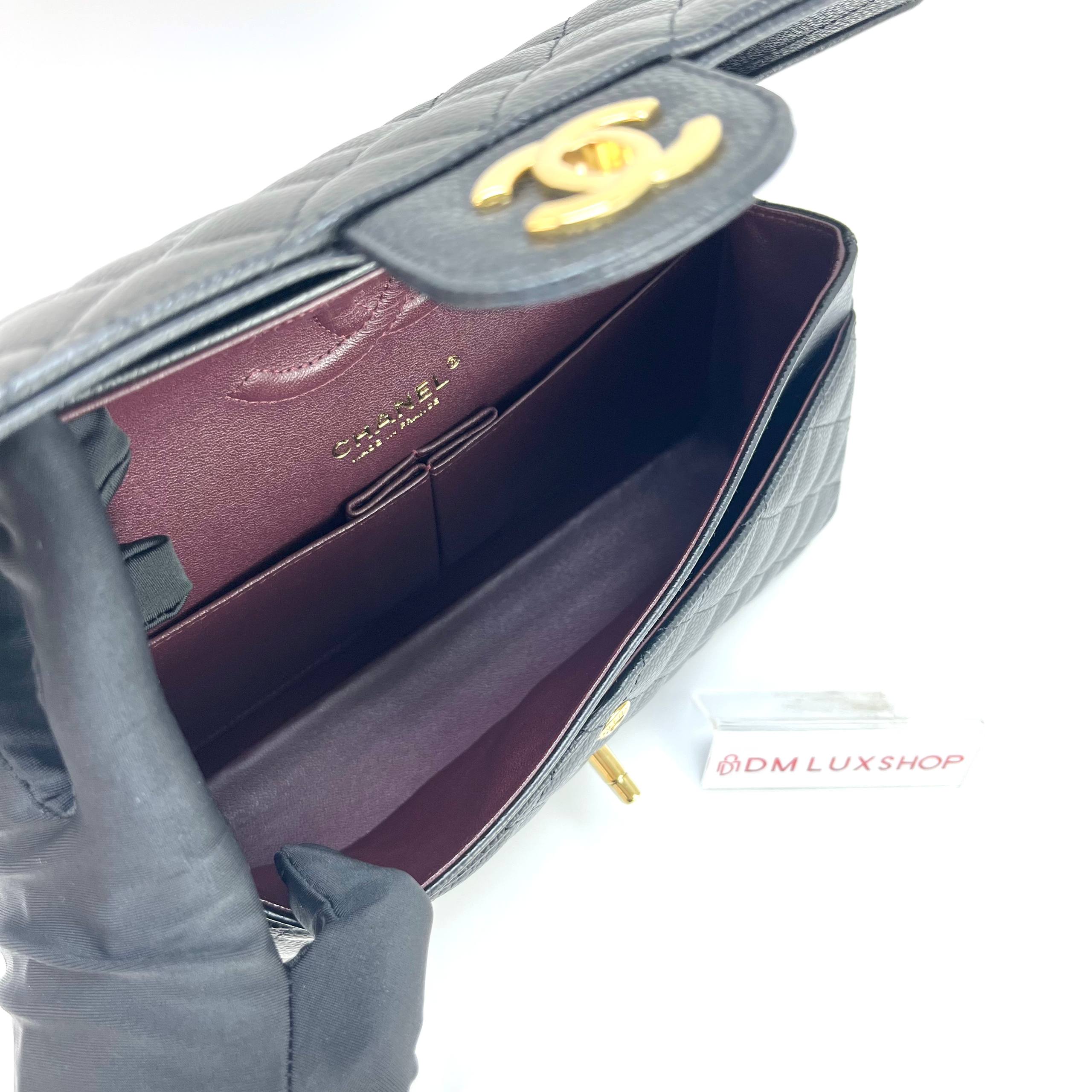 Chanel CF Black Caviar Medium GHW (Serial 27, Y: 2019)