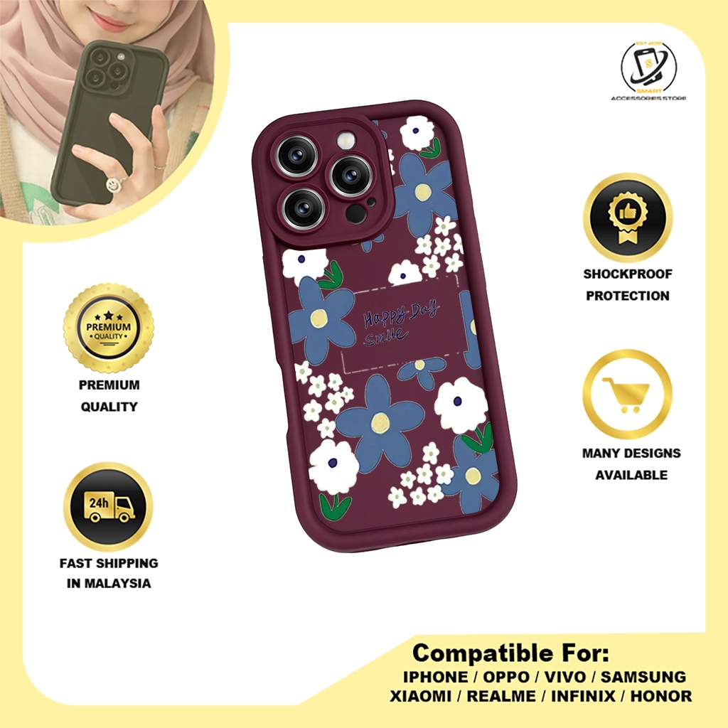 TPU DESIGN CASE PHONE FOR INFINIX - DESIGN FLOWER P